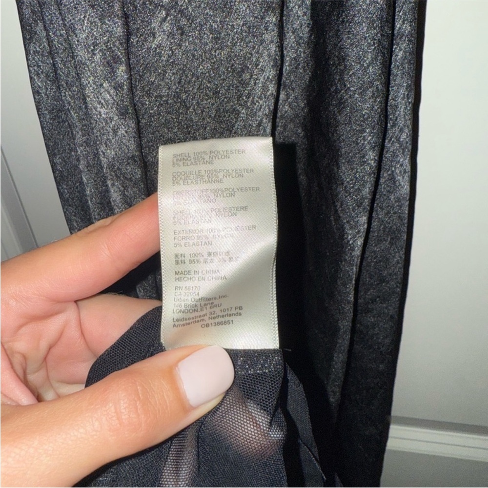 Free People Ella Dress size‎ 2 dark Gray silver Halter Dress - Picture 15 of 15